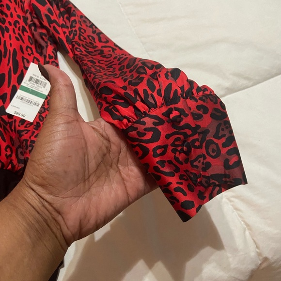 Black & Red Cheetah Print Bodysuit - Picture 3 of 3